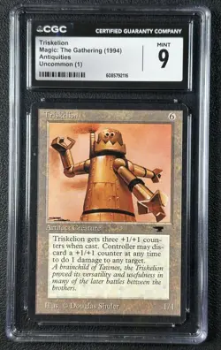 TRISKELION CGC 9 1994 MAGIC: THE GATHERING MTG ANTIQUITIES UNCOMMON 2116 - Image 1