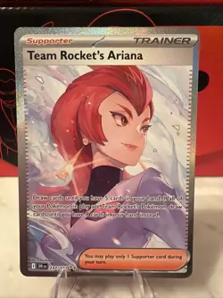 Team Rockets Ariana 237/182 SPECIAL ILLUSTRATION RARE Pokemon Destined Rivals NM - Image 1