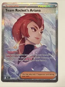 Pokemon Team Rockets Ariana Special Illustration Card 237/182 Destined Rivals NM - Image 1