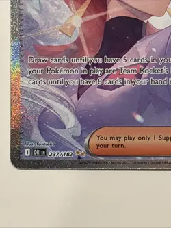 Pokemon Team Rockets Ariana Special Illustration Card 237/182 Destined Rivals NM - Image 5