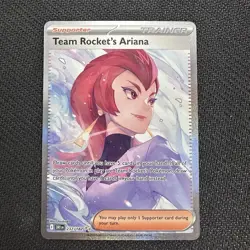 Pokemon TCG Team Rockets Ariana 237/182 Destined Rivals Special Illustration NM - Image 1