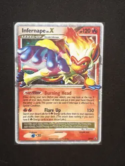 Infernape LV.X DP10 Diamond & Pearl Black Star Promo Holo Pokemon Card MP - Image 1
