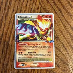 Infernape Lv.X DP10 Black Star Promo Diamond and Pearl Holo Rare Pokemon Card - Image 1