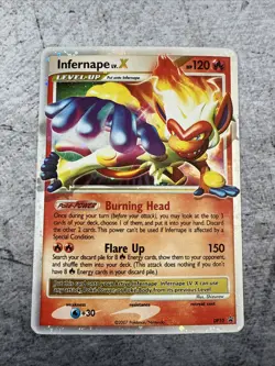 Pokemon Card Infernape LV.X Promo Diamond and Pearl Promos DP10 LP - Image 1