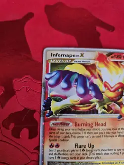 LP- Infernape LV.X Holo Promo DP10 Diamond & Pearl Black Star Pokemon Card - Image 4