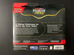 Pokemon TCG Paldean Fates Tech Sticker Greavard Sealed Booster 3 Pack #21 - Image 2