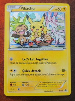 Pokemon TCG Pikachu XY95 Promo Sylveon Chespin 22 - Image 1