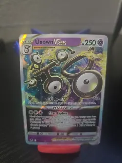 Pokemon TCG Unown VSTAR Silver Tempest Ultra Rare Card 066/195 NM Condition - Image 1