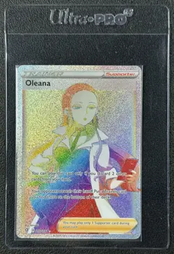 OLEANA 2020 POKEMON SWORD & SHIELD SWSH REBEL CLASH #202/192 SECRET RARE - Image 1
