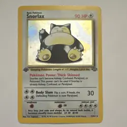 Pokemon Snorlax Jungle 1st Edition Holo Rare 11/64 1999 Wizards - Image 1