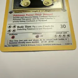 Pokemon Snorlax Jungle 1st Edition Holo Rare 11/64 1999 Wizards - Image 5