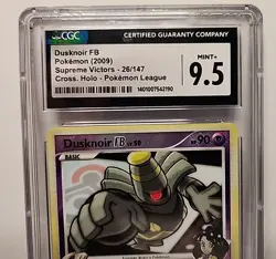 Dusknoir 26/147 Cross Holo 2009 Pokemon Card FB Supreme Victors Graded CGC 9.5 - Image 4