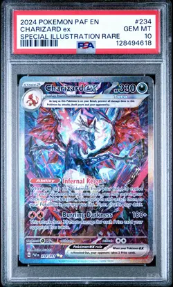 128494618 Charizard ex 2024 Pokemon Scarlet Violet Paldean Fates #234 PSA 10 - Image 1