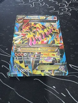 Pokemon Primal Groudon TCG EX Primal Clash Holo Full Art Ultra Rare Card 151/160 - Image 3