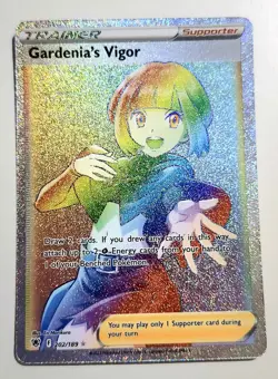 GARDENIA'S VIGOR - #202/189 - Rainbow Rare Pokemon TCG Astral Radiance LP - Image 1