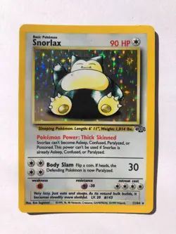 Snorlax 11/64 Holo Rare - Jungle Set - Pokemon TCG - RAW NM - Image 1