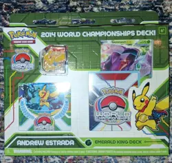 Pokemon 2014 World Championships Deck Andrew Estrada Factory Sealed Emerald King - Image 1