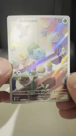 Pokemon TCG Stellar Crown Holo Bulbasaur IR 143/142 Sv07 Illustration Rare - Image 2