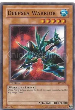 Yugioh Authentic Gansley Deck - Deepsea Warrior - Fisherman -NM Ocean - 40 Cards - Image 1