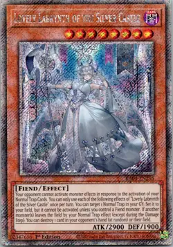 Yugioh Lovely Labrynth of the Silver Castle RA04-EN295 1st Ed Platinum Secret NM - Image 1