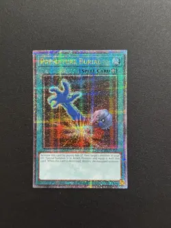 2024 YUGIOH RA03 25TH BONANZA QCR SECRET RARE PREMATURELY BURIAL NM - Image 1