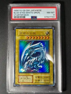 PSA 8 Yu-Gi-Oh 1999 Blue-Eyes White Dragon Starter Box Japanese NM-MINT Yugioh - Image 3