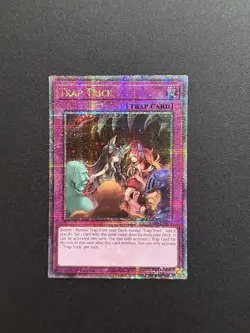 2024 YUGIOH RA03 25TH BONANZA QCR SECRET RARE TRAP TRICK NM - Image 1