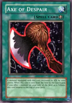 Damaged, English Yu Gi Oh Axe of Despair - SYE-035 - Common - 1st Edition Starte - Image 1