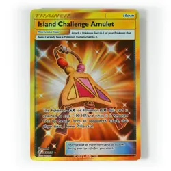 Pokemon - Island Challenge Amulet - 265/236 - SM Cosmic Eclipse - Gold - Image 1