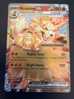 Arcanine ex - 032/198 - SV01: Scarlet & Violet Base Set NM Pokemon Card - Image 1