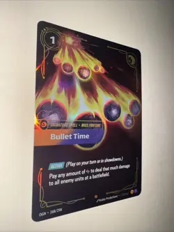 Bullet Time OGN 268/298 Epic Riftbound League of Legends TCG CCG Card Game Eng - Image 2