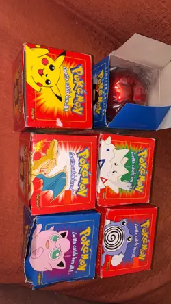 Pokemon 23k gold plated trading card Burger King 1999 Full Set of 6 Sealed - Image 1