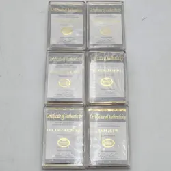 23K Gold Plated Pokemon Trading Cards 1999 Burger King Promotion Full Set of 6 - Image 3