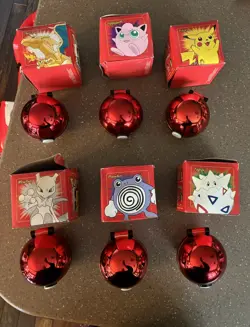 Full Red Box Set of 6 - 23K Gold Plated Pokemon Trading Cards 1999 Burger King - Image 2