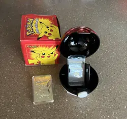 Full Red Box Set of 6 - 23K Gold Plated Pokemon Trading Cards 1999 Burger King - Image 3