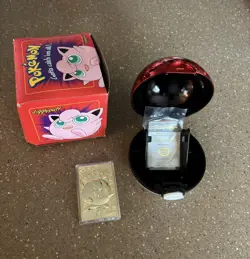 Full Red Box Set of 6 - 23K Gold Plated Pokemon Trading Cards 1999 Burger King - Image 4