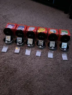 Full Set of 6 - 23K Gold Plated Pokemon Trading Cards 1999 Burger King - Image 1