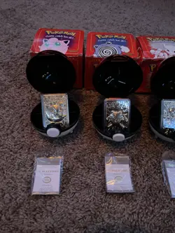 Full Set of 6 - 23K Gold Plated Pokemon Trading Cards 1999 Burger King - Image 2