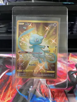 Pokemon TCG Celebrations Mew Gold Full Art Holo Card 25/25 Secret Rare - Image 1
