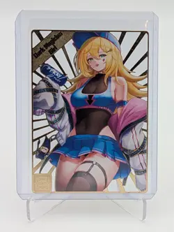 Dark Magician Girl DMG - YuGiOh Waifu Gold Metal Card Goddess Story Doujin Anime - Image 1