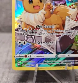 Pokemon TCG card Eevee TG11/TG30-Swsh09 Brilliant Stars Trainer Gallery Holo - Image 5