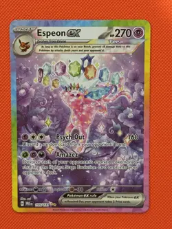 Pokemon TCG Espeon EX Prismatic Evolutions Holo Card 155/131 - Image 1
