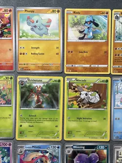 Pokemon Cards Lot Riolu Clefairy Clefable Budew Milotic Wooloo Kricketune + More - Image 3