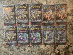 Pokemon Stellar Crown Booster Pack - 10 Cards / Pack - Lot of 10 Packs- SEALED - Image 1
