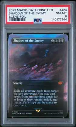 2023 MTG THE LORD OF THE RINGS: TALES OF MIDDLE-EARTH SHADOW OF THE ENEMY PSA 8 - Image 1
