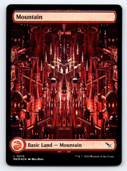 Mountain FOIL Full Art Land - Murders At Karlov Manor MTG - Image 1