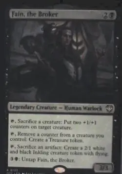 Fain, the Broker (Extended Art) - Commander 2021: #367, MTG Nm C252 - Image 1