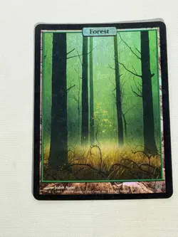 MTG FOIL Forest Unhinged Magic the Gathering - Image 1
