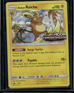 Pokemon 2017 Sun & Moon Crimson Invasion Pokemon Alolan Raichu - Image 1