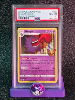 PSA 10 Gengar-Holo #057 Pokemon Trick or Trade - Image 1